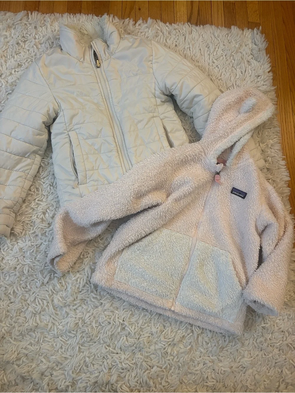 2 pack. Patagonia fleece & north face puffer 5t/6